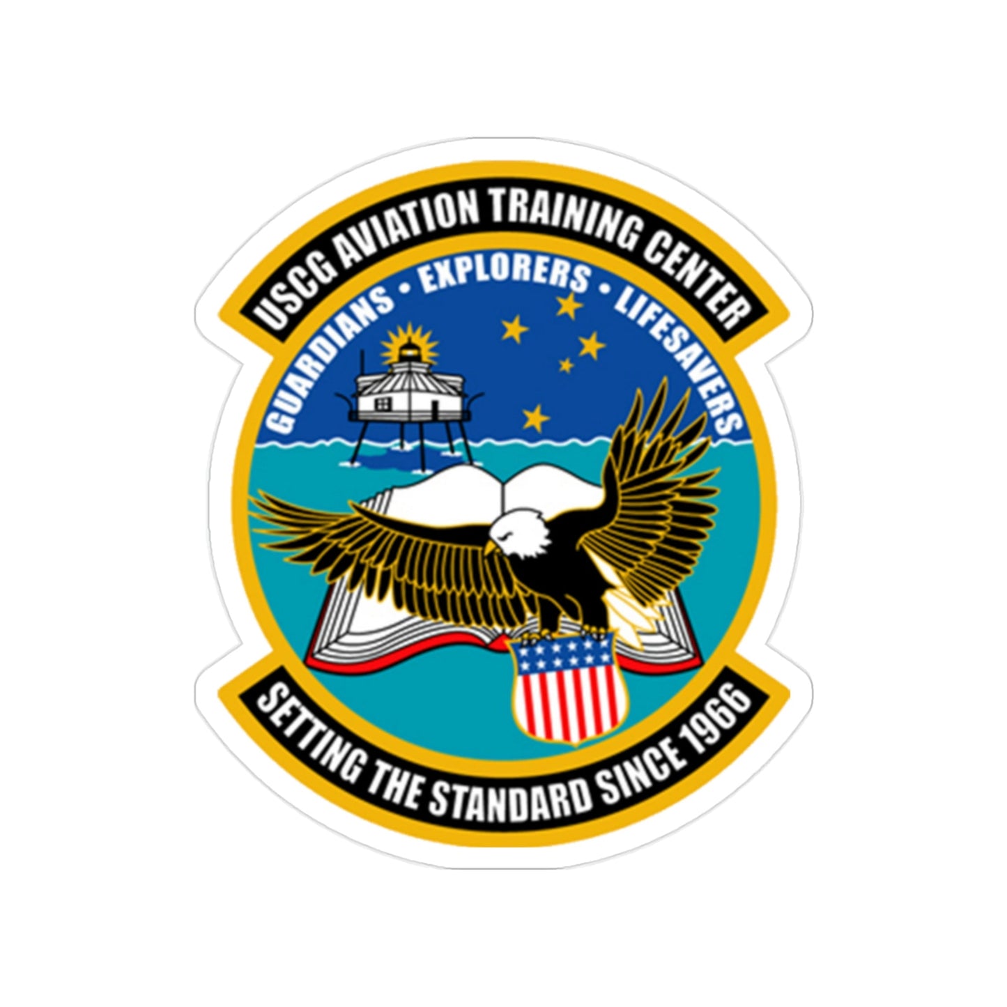 ATC Mobile AL Aviation Training Center (U.S. Coast Guard) Transparent STICKER Die-Cut Vinyl Decal-2 Inch-The Sticker Space