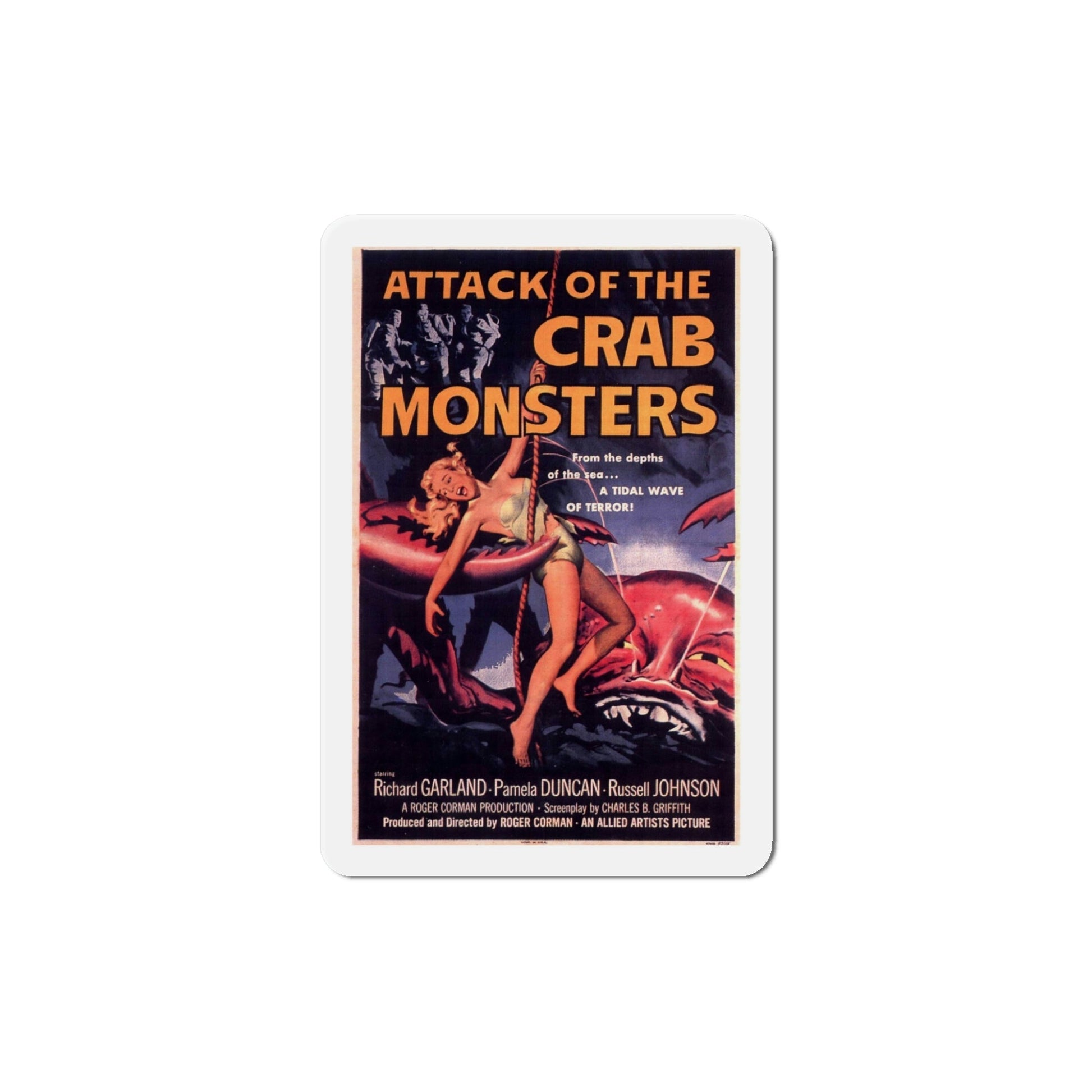 Attack of the Crab Monsters 1957 Movie Poster Die-Cut Magnet-5 Inch-The Sticker Space