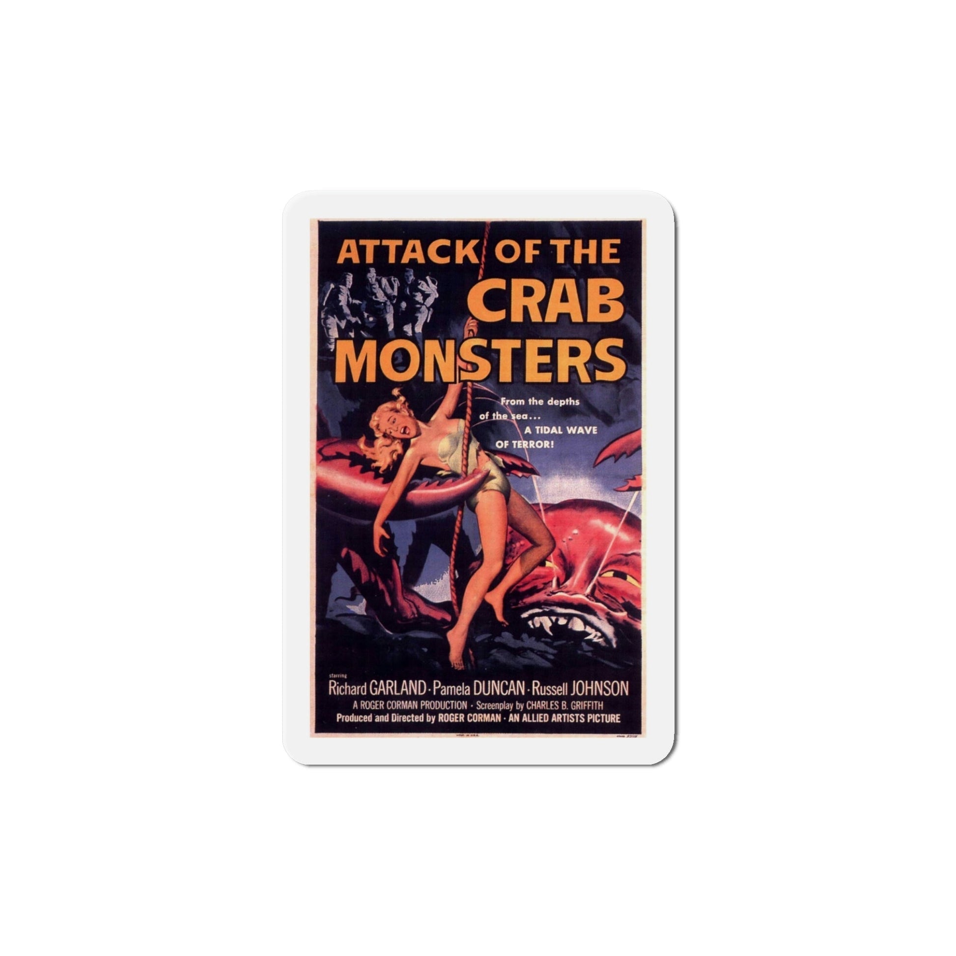 Attack of the Crab Monsters 1957 Movie Poster Die-Cut Magnet-6 Inch-The Sticker Space