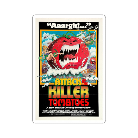 Attack of the Killer Tomatoes! 1978 Movie Poster STICKER Vinyl Die-Cut Decal-6 Inch-The Sticker Space