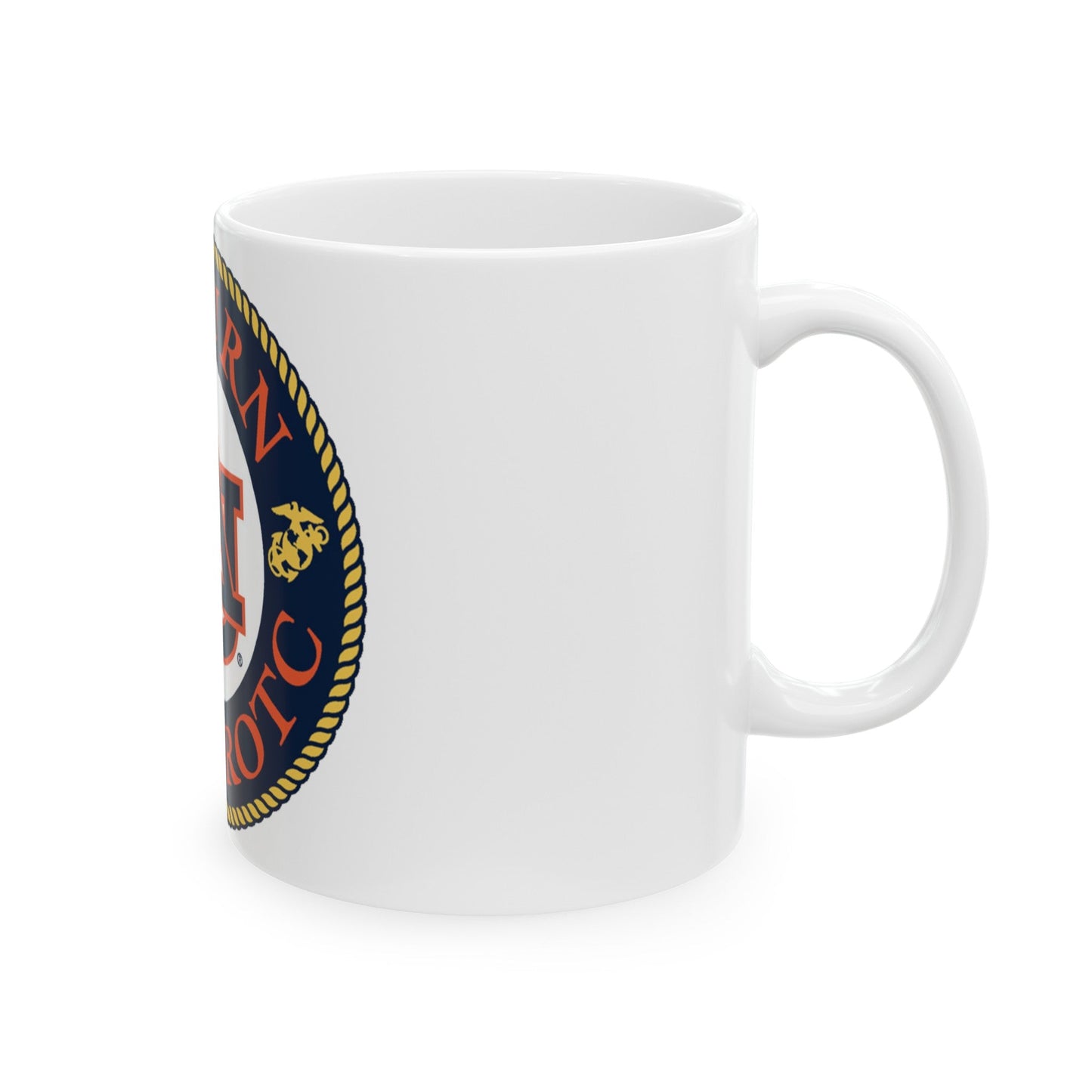 Auburn University NROTC (U.S. Navy) White Coffee Mug-The Sticker Space