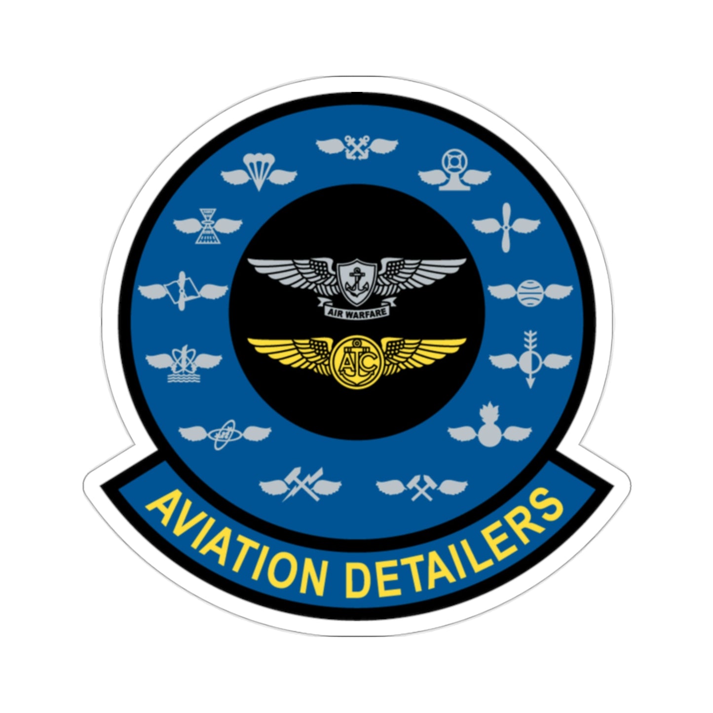 Aviation Detailers (U.S. Navy) STICKER Vinyl Die-Cut Decal-2 Inch-The Sticker Space