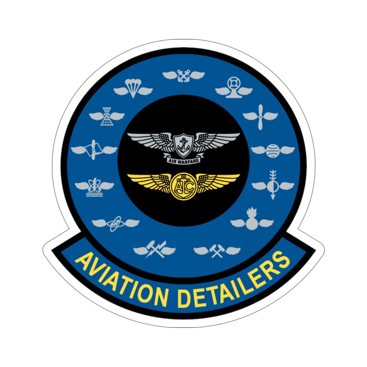 Aviation Detailers (U.S. Navy) STICKER Vinyl Die-Cut Decal-5 Inch-The Sticker Space