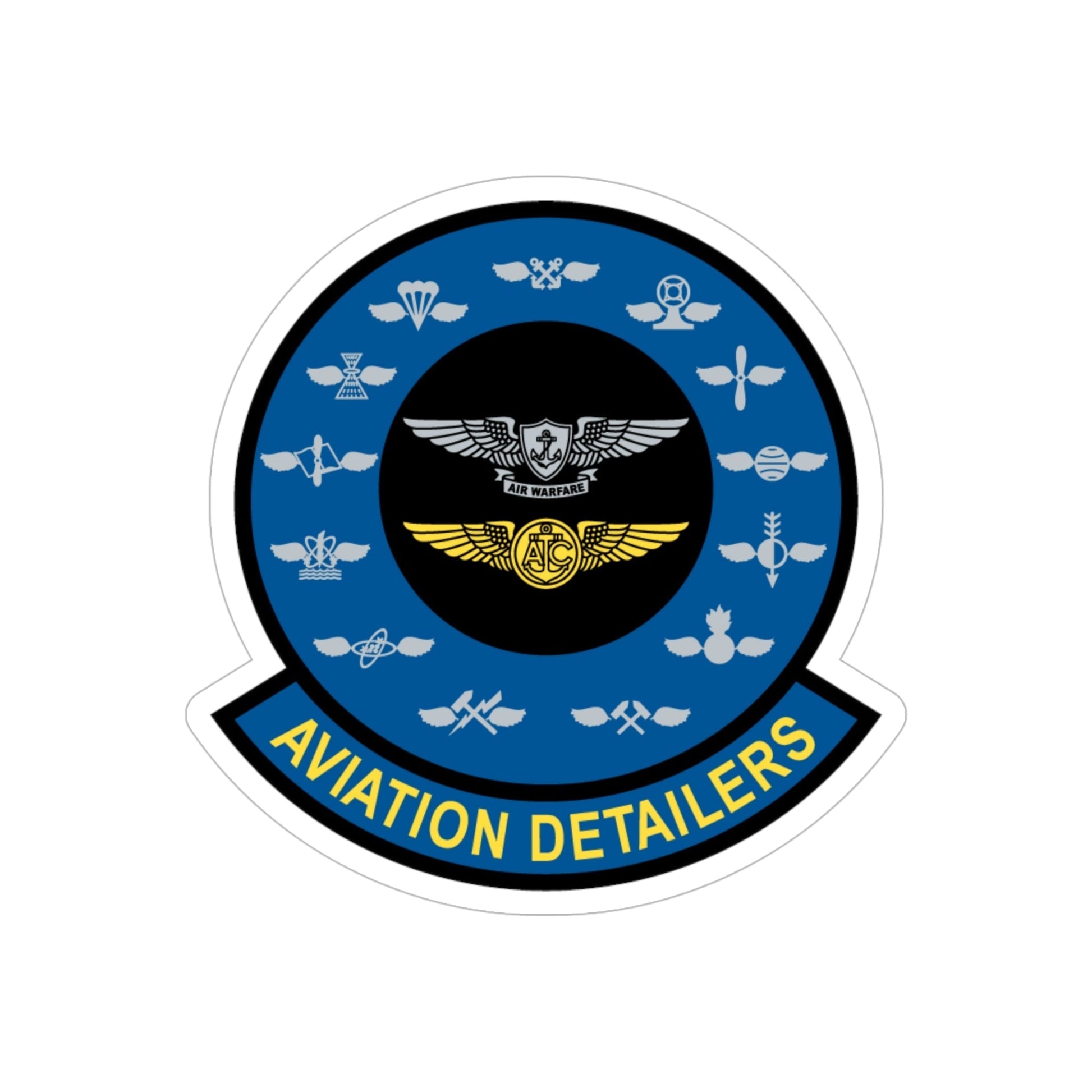 Aviation Detailers (U.S. Navy) Transparent STICKER Die-Cut Vinyl Decal-6 Inch-The Sticker Space