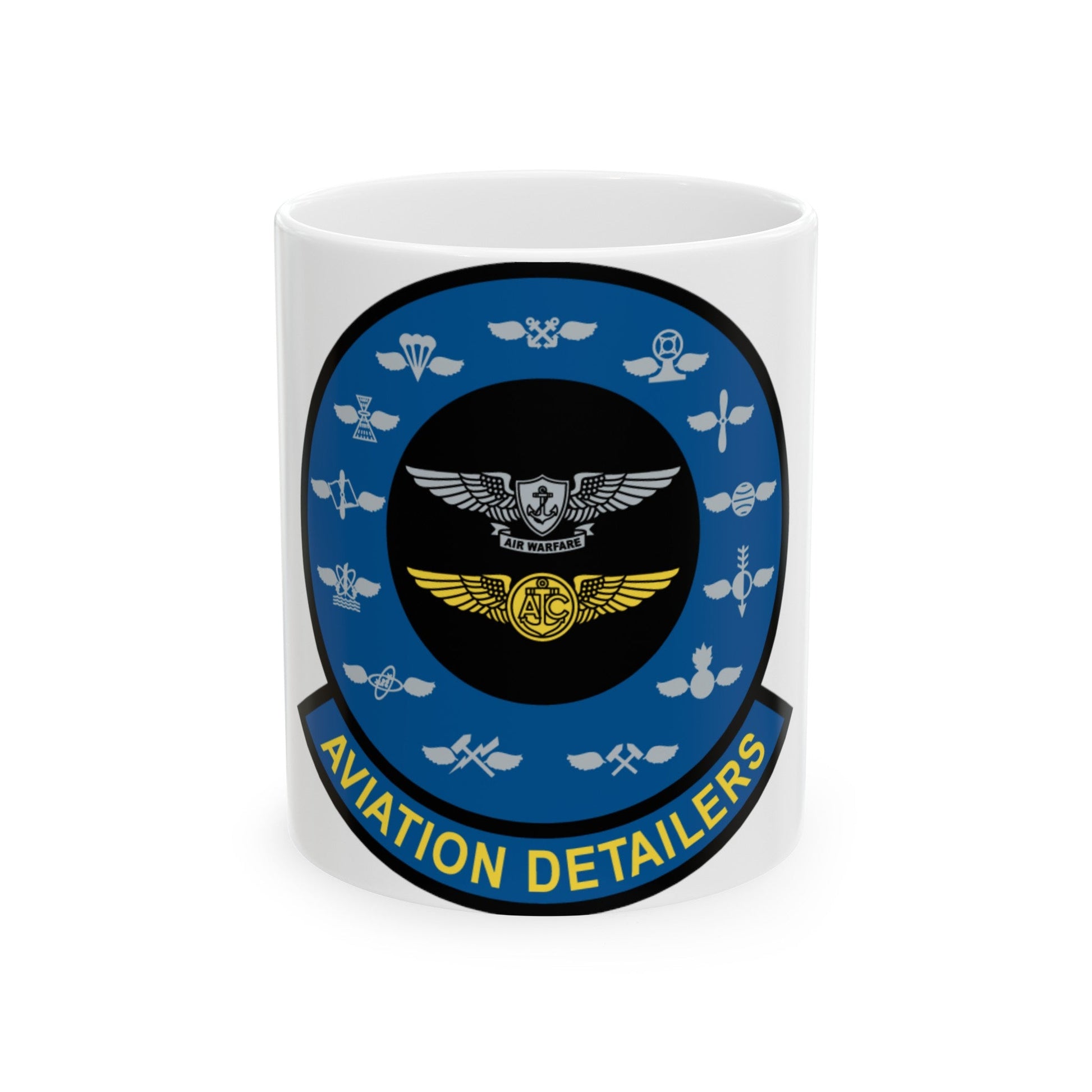 Aviation Detailers (U.S. Navy) White Coffee Mug-11oz-The Sticker Space