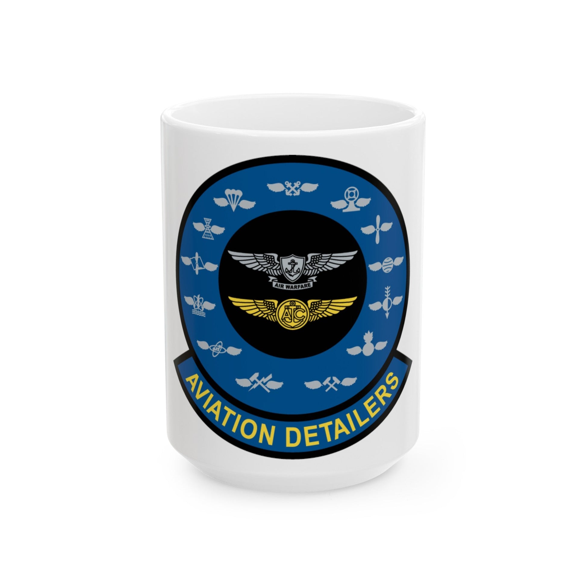 Aviation Detailers (U.S. Navy) White Coffee Mug-15oz-The Sticker Space