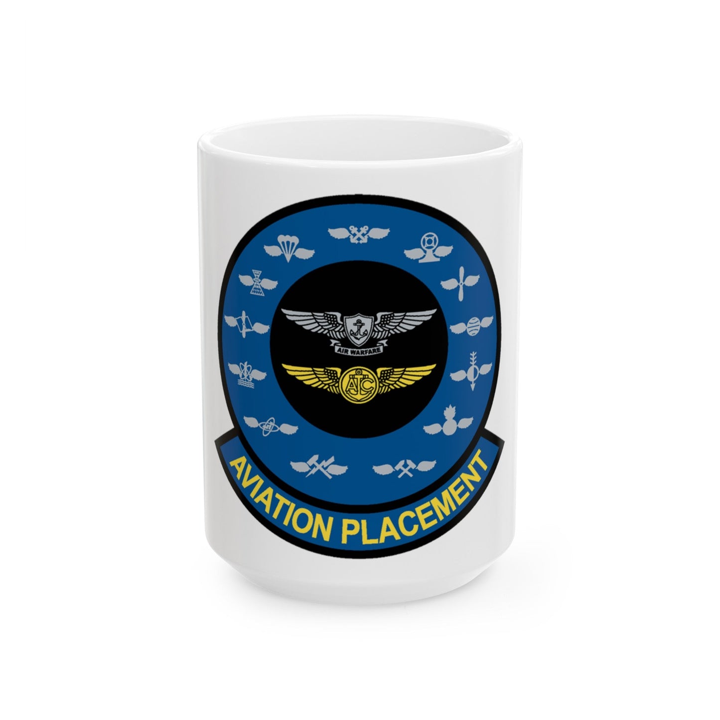 Aviation Placement (U.S. Navy) White Coffee Mug-15oz-The Sticker Space