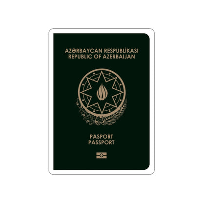 Azerbaijan Passport STICKER Vinyl Die-Cut Decal-White-The Sticker Space