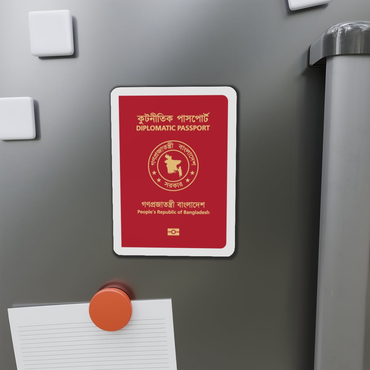 Bangladeshi Diplomatic Passport - Die-Cut Magnet-The Sticker Space