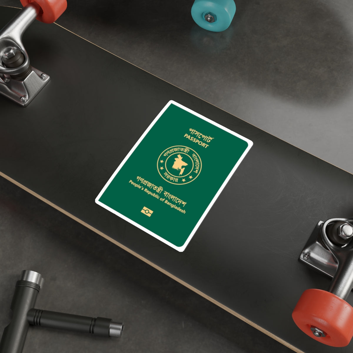 Bangladeshi E-Passport STICKER Vinyl Die-Cut Decal-The Sticker Space
