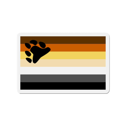 Bear Brotherhood Pride Flag - Die-Cut Magnet-2" x 2"-The Sticker Space