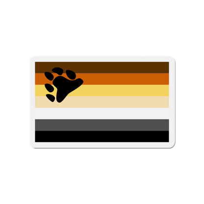Bear Brotherhood Pride Flag - Die-Cut Magnet-4" x 4"-The Sticker Space