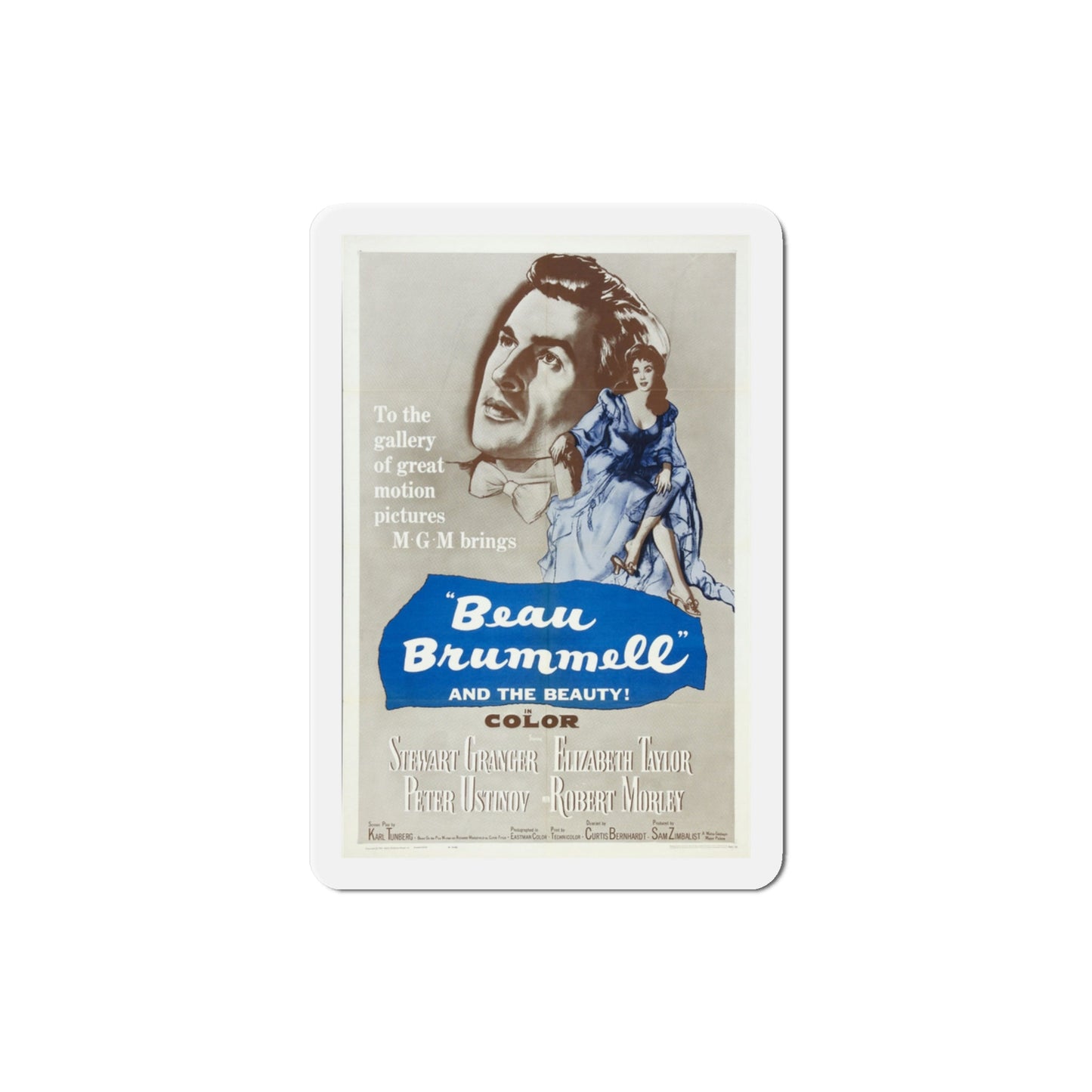 Beau Brummell 1954 Movie Poster Die-Cut Magnet-3 Inch-The Sticker Space