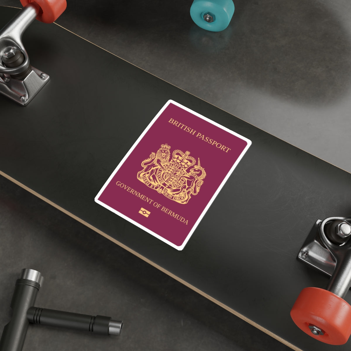 Bermuda Passport STICKER Vinyl Die-Cut Decal-The Sticker Space