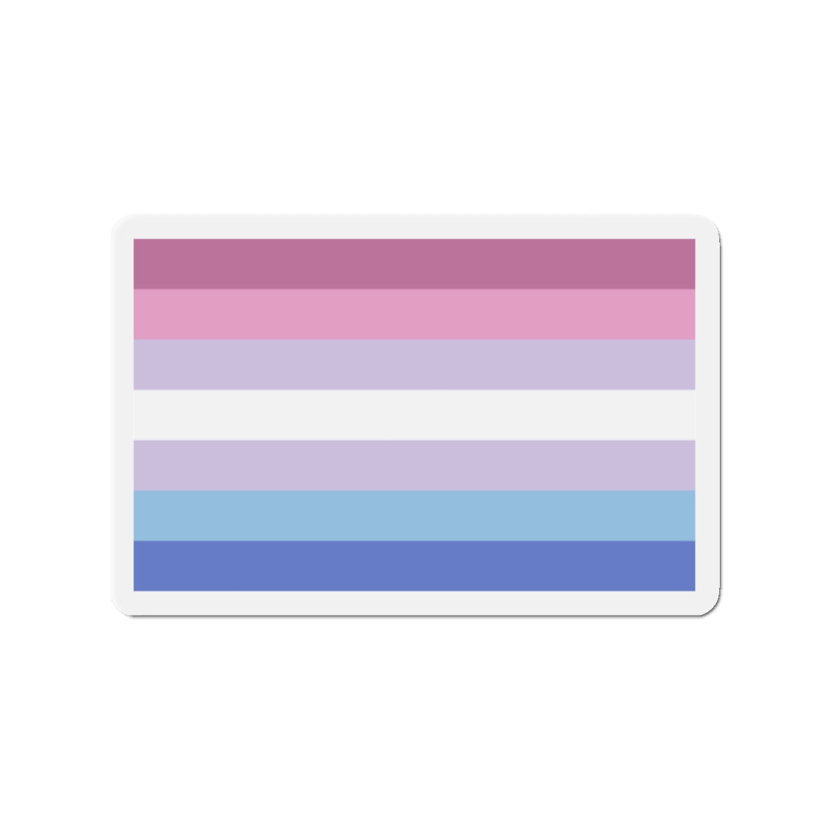 Bigender Pride Flag - Die-Cut Magnet-2" x 2"-The Sticker Space