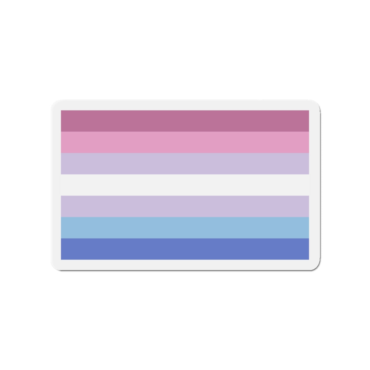 Bigender Pride Flag - Die-Cut Magnet-3" x 3"-The Sticker Space