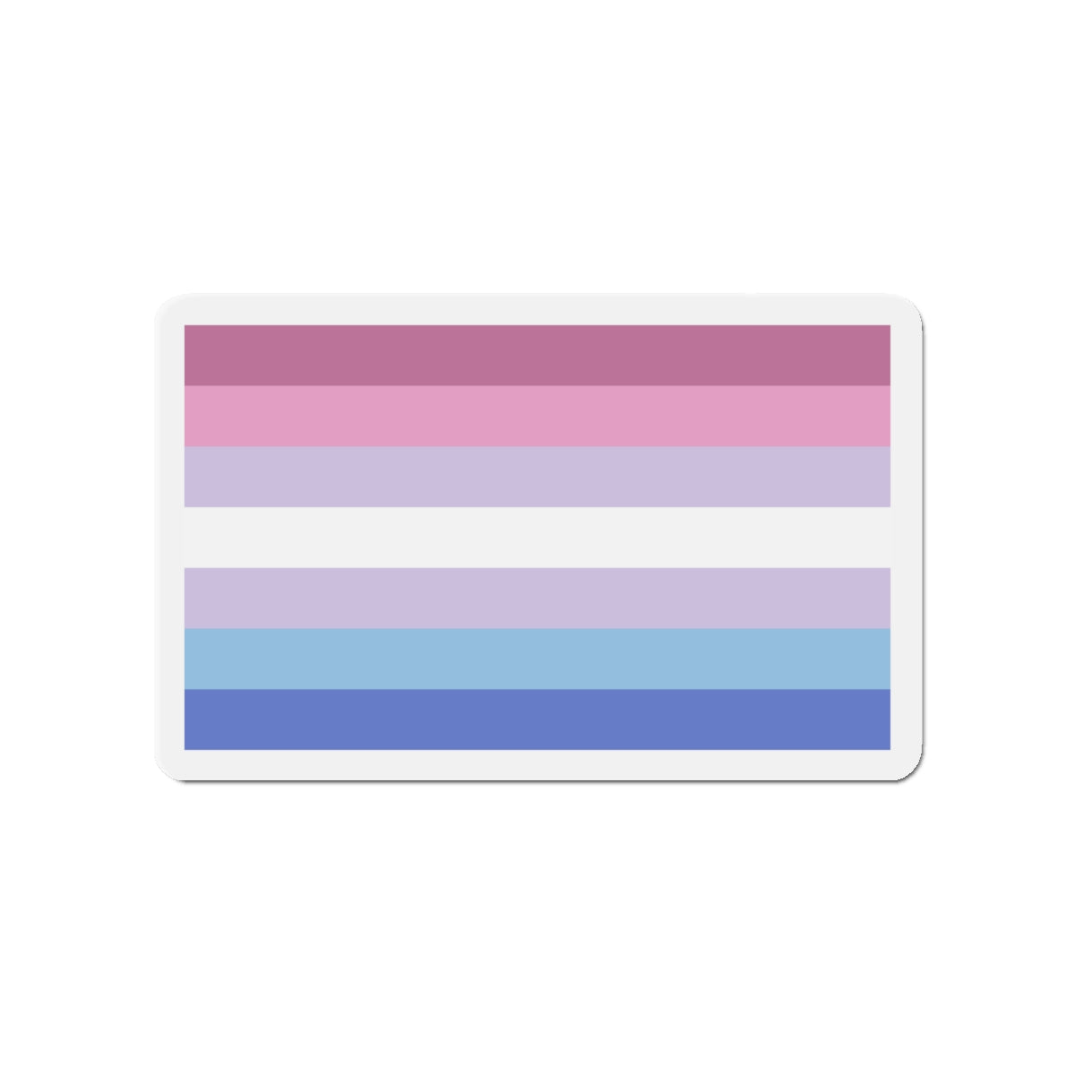 Bigender Pride Flag - Die-Cut Magnet-4" x 4"-The Sticker Space