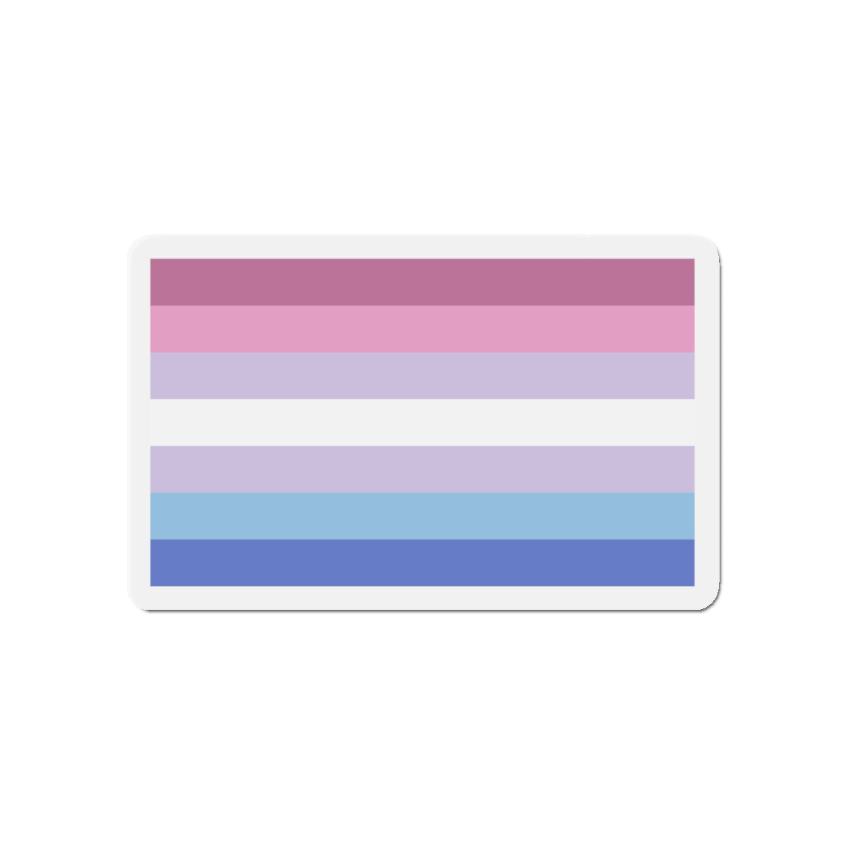 Bigender Pride Flag - Die-Cut Magnet-5" x 5"-The Sticker Space