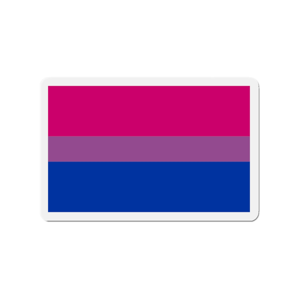 Bisexual Pride Flag - Die-Cut Magnet-2" x 2"-The Sticker Space