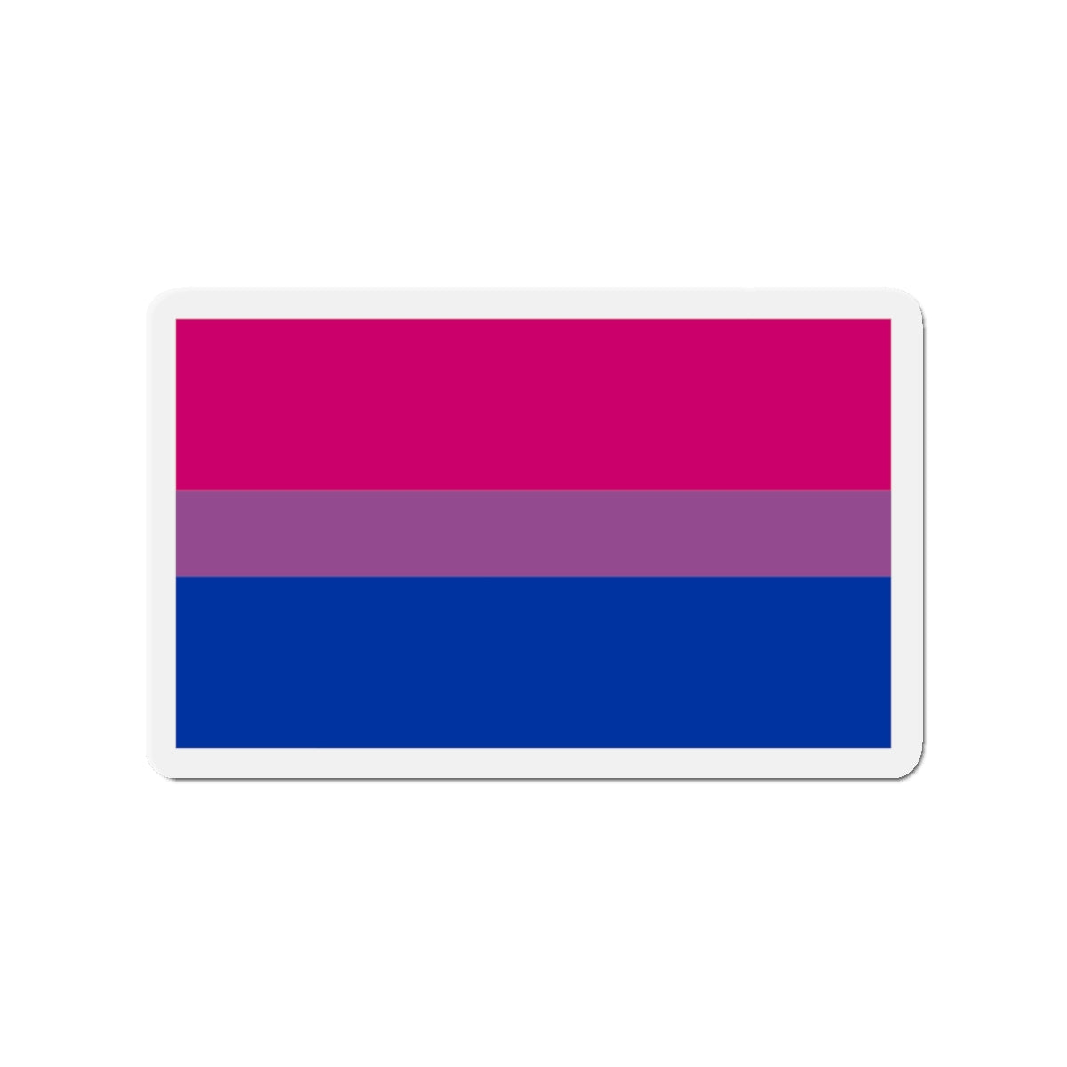 Bisexual Pride Flag - Die-Cut Magnet-3" x 3"-The Sticker Space