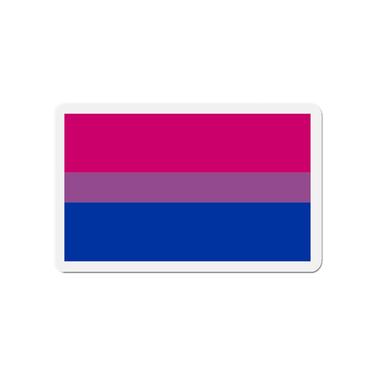 Bisexual Pride Flag - Die-Cut Magnet-4" x 4"-The Sticker Space