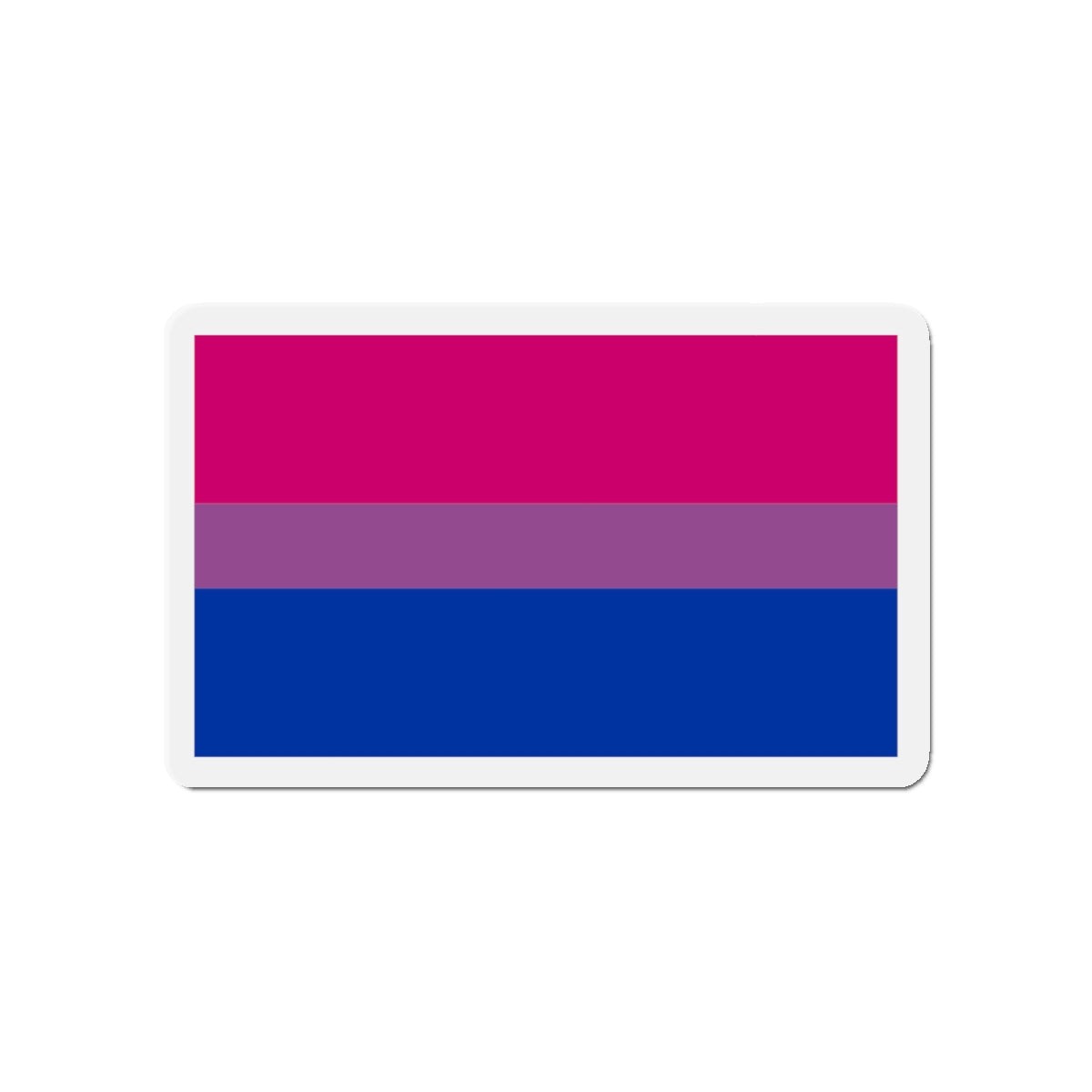 Bisexual Pride Flag - Die-Cut Magnet-5" x 5"-The Sticker Space