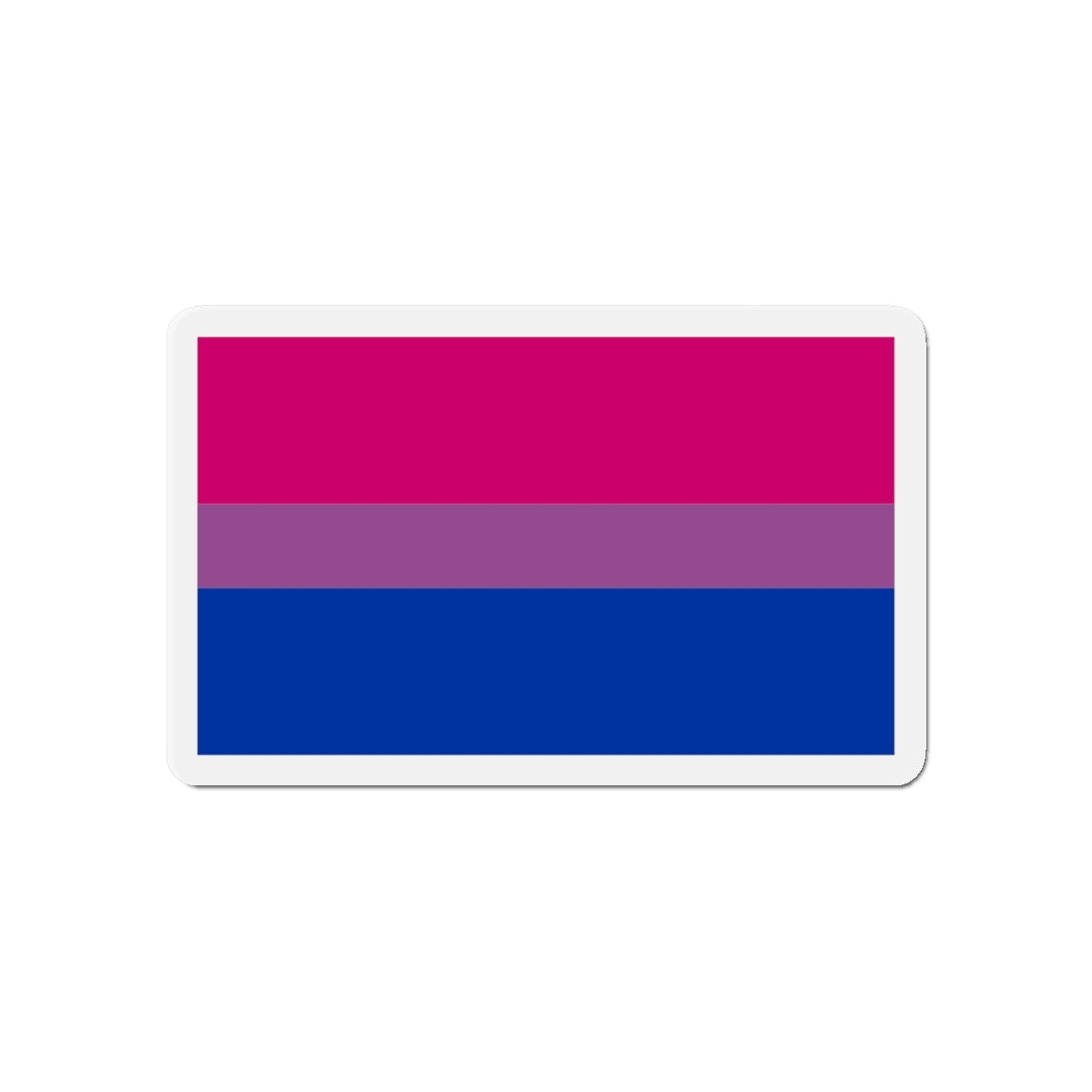 Bisexual Pride Flag - Die-Cut Magnet-6 × 6"-The Sticker Space