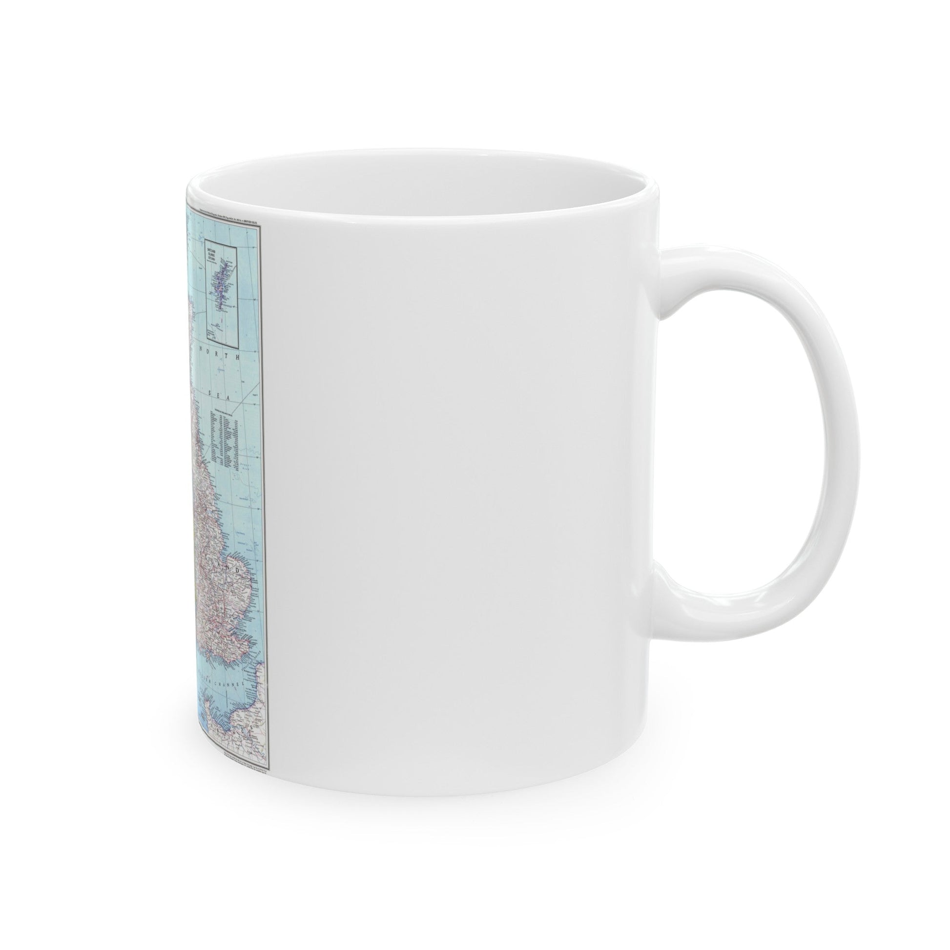 British Isles (1979) (Map) White Coffee Mug-The Sticker Space