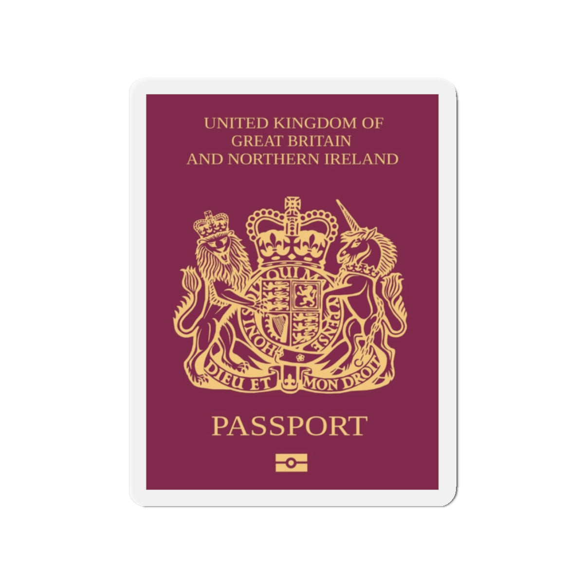 British National (Overseas) Passport - Die-Cut Magnet-2" x 2"-The Sticker Space