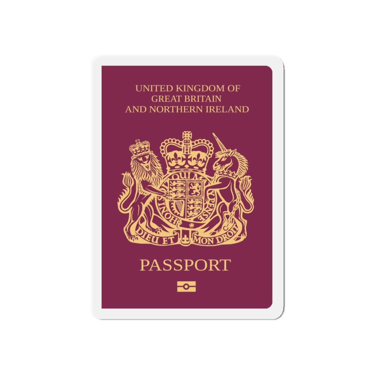 British National (Overseas) Passport - Die-Cut Magnet-5" x 5"-The Sticker Space