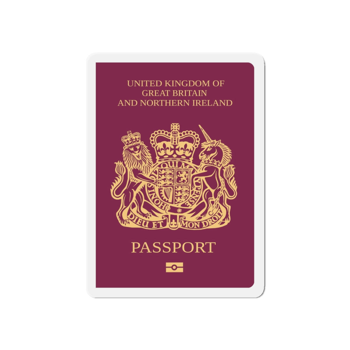 British National (Overseas) Passport - Die-Cut Magnet-6 × 6"-The Sticker Space