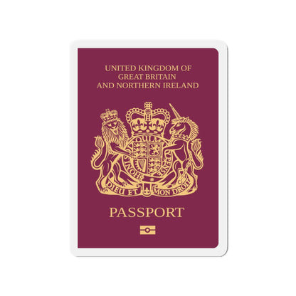 British National Passport - Die-Cut Magnet-3" x 3"-The Sticker Space