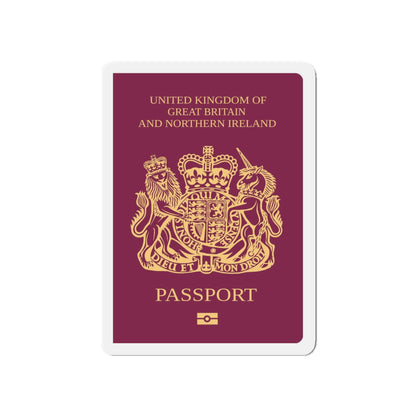 British National Passport - Die-Cut Magnet-5" x 5"-The Sticker Space