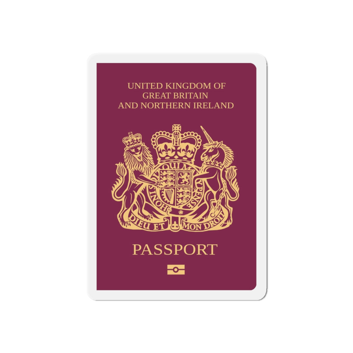 British National Passport - Die-Cut Magnet-6 × 6"-The Sticker Space