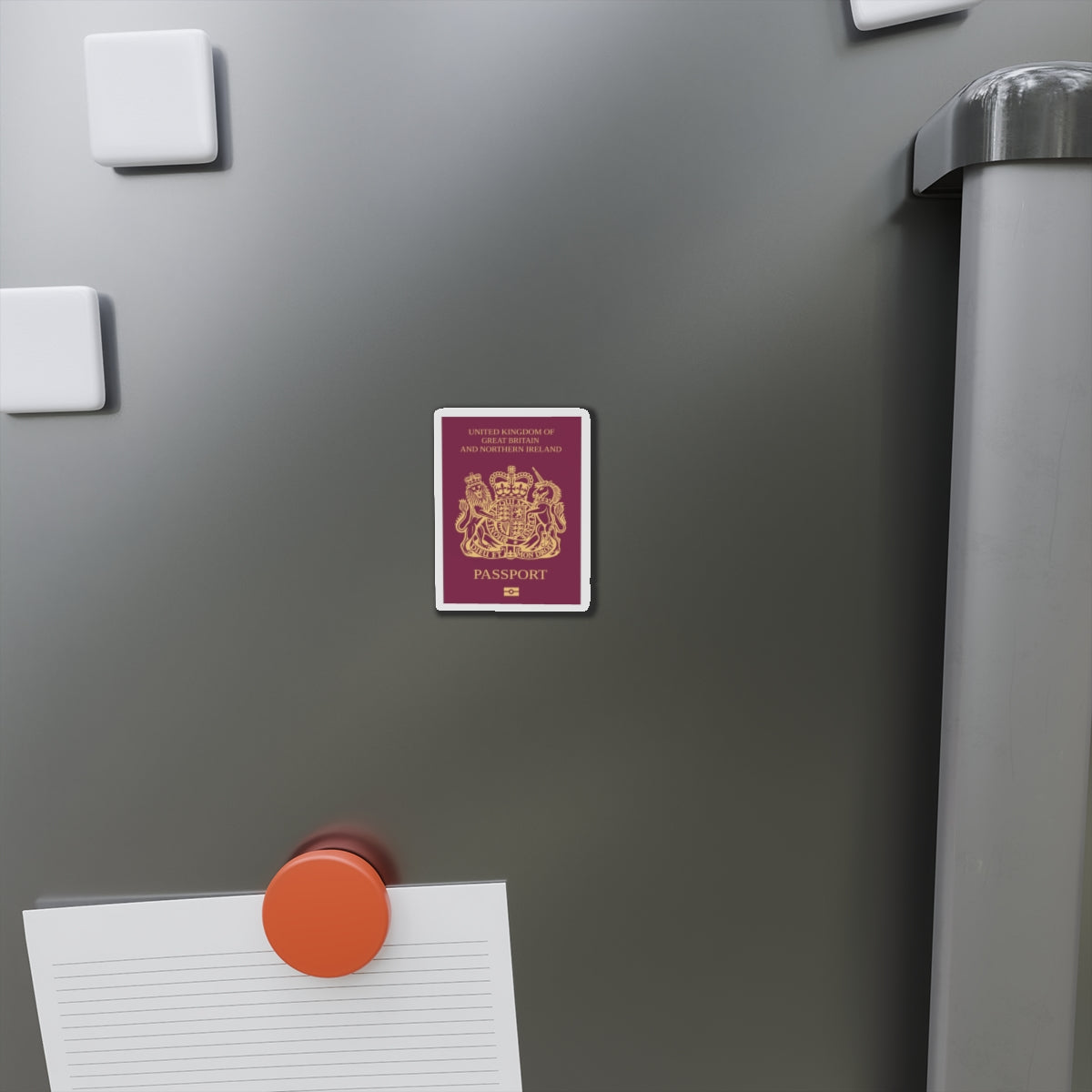 British National Passport - Die-Cut Magnet-The Sticker Space