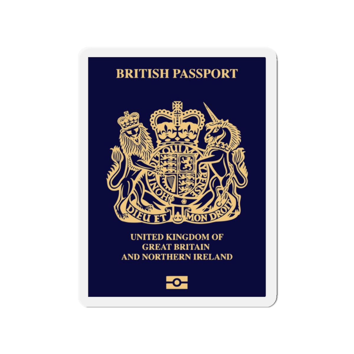 British Passport 2020 - Die-Cut Magnet-2" x 2"-The Sticker Space