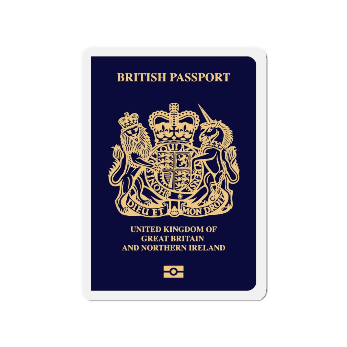 British Passport 2020 - Die-Cut Magnet-3" x 3"-The Sticker Space