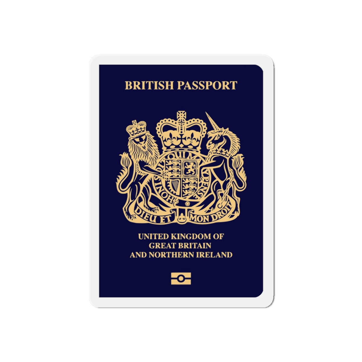 British Passport 2020 - Die-Cut Magnet-6 × 6"-The Sticker Space