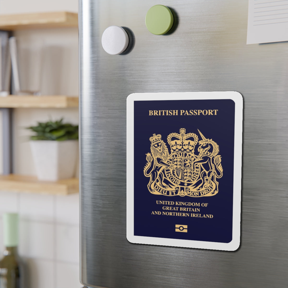 British Passport 2020 - Die-Cut Magnet-The Sticker Space