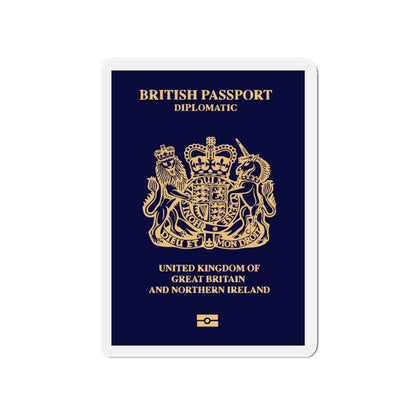 British Passport 2020 (Diplomatic) - Die-Cut Magnet-4" x 4"-The Sticker Space