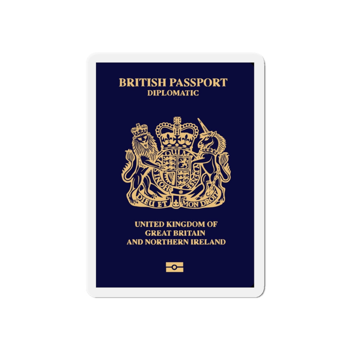 British Passport 2020 (Diplomatic) - Die-Cut Magnet-6 × 6"-The Sticker Space
