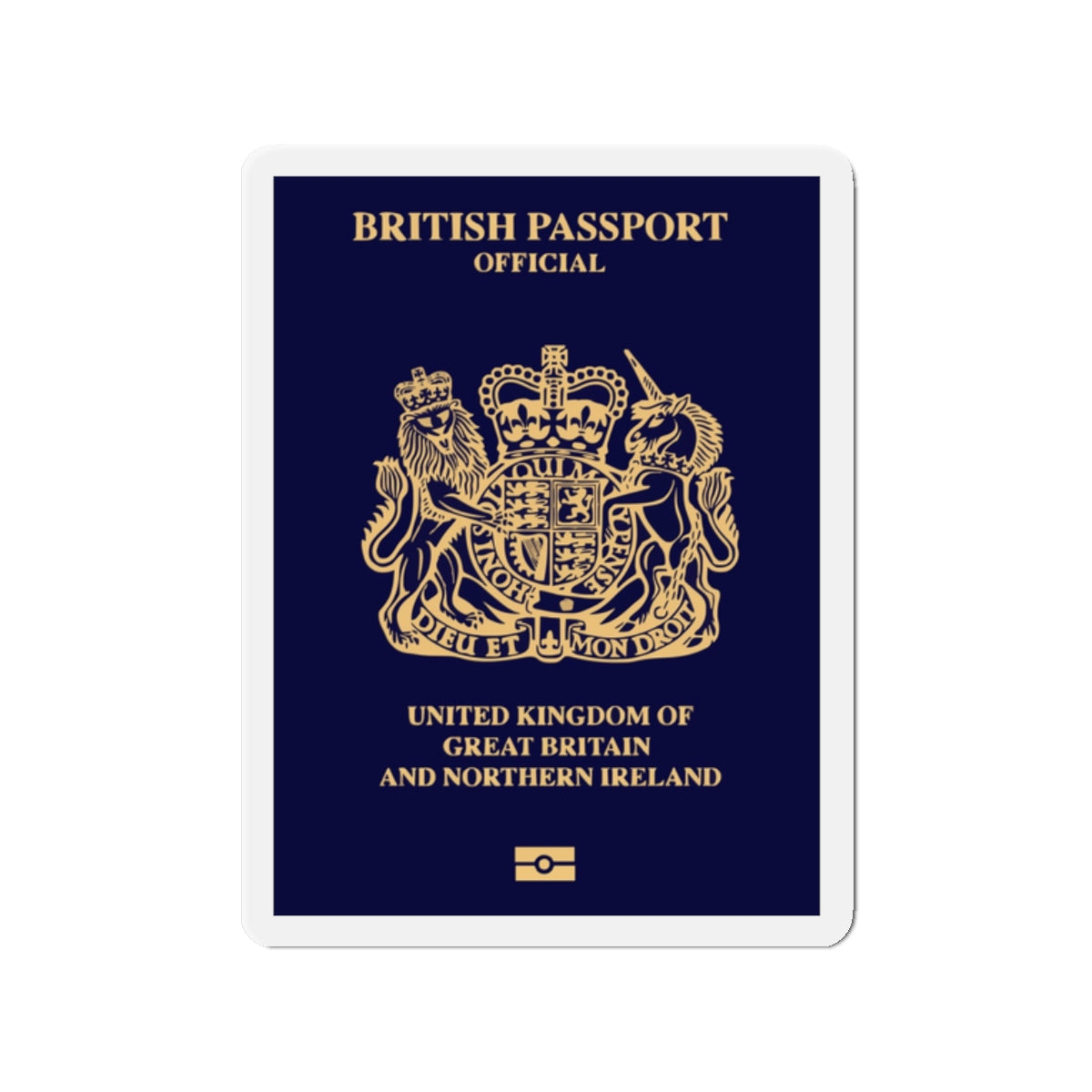 British Passport 2020 (Official) - Die-Cut Magnet-2" x 2"-The Sticker Space