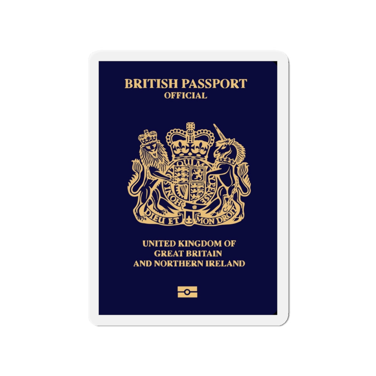 British Passport 2020 (Official) - Die-Cut Magnet-3" x 3"-The Sticker Space