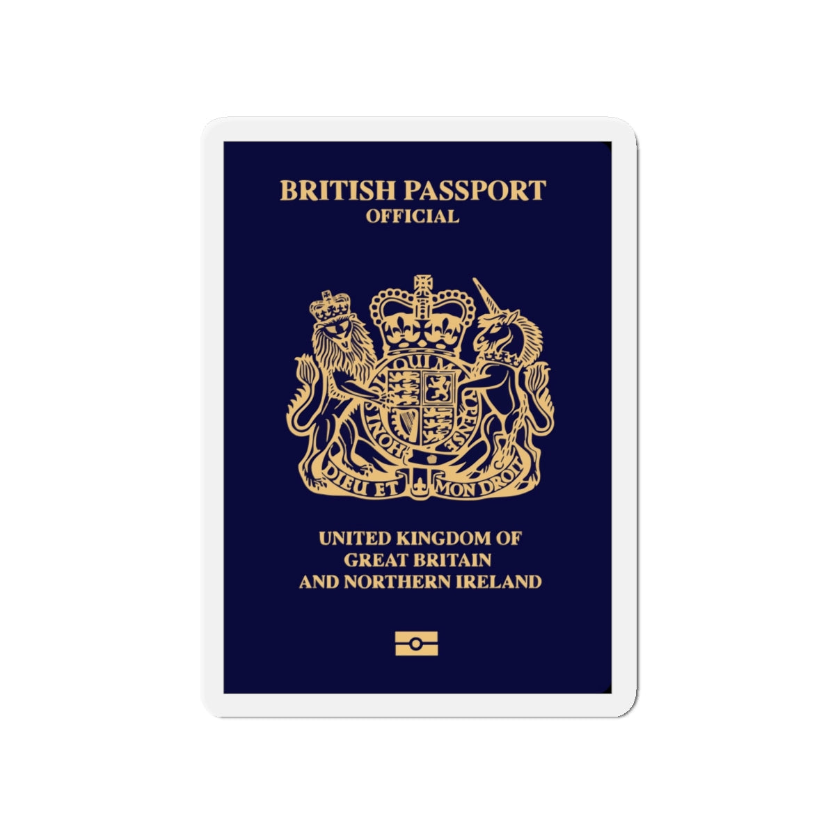 British Passport 2020 (Official) - Die-Cut Magnet-4" x 4"-The Sticker Space