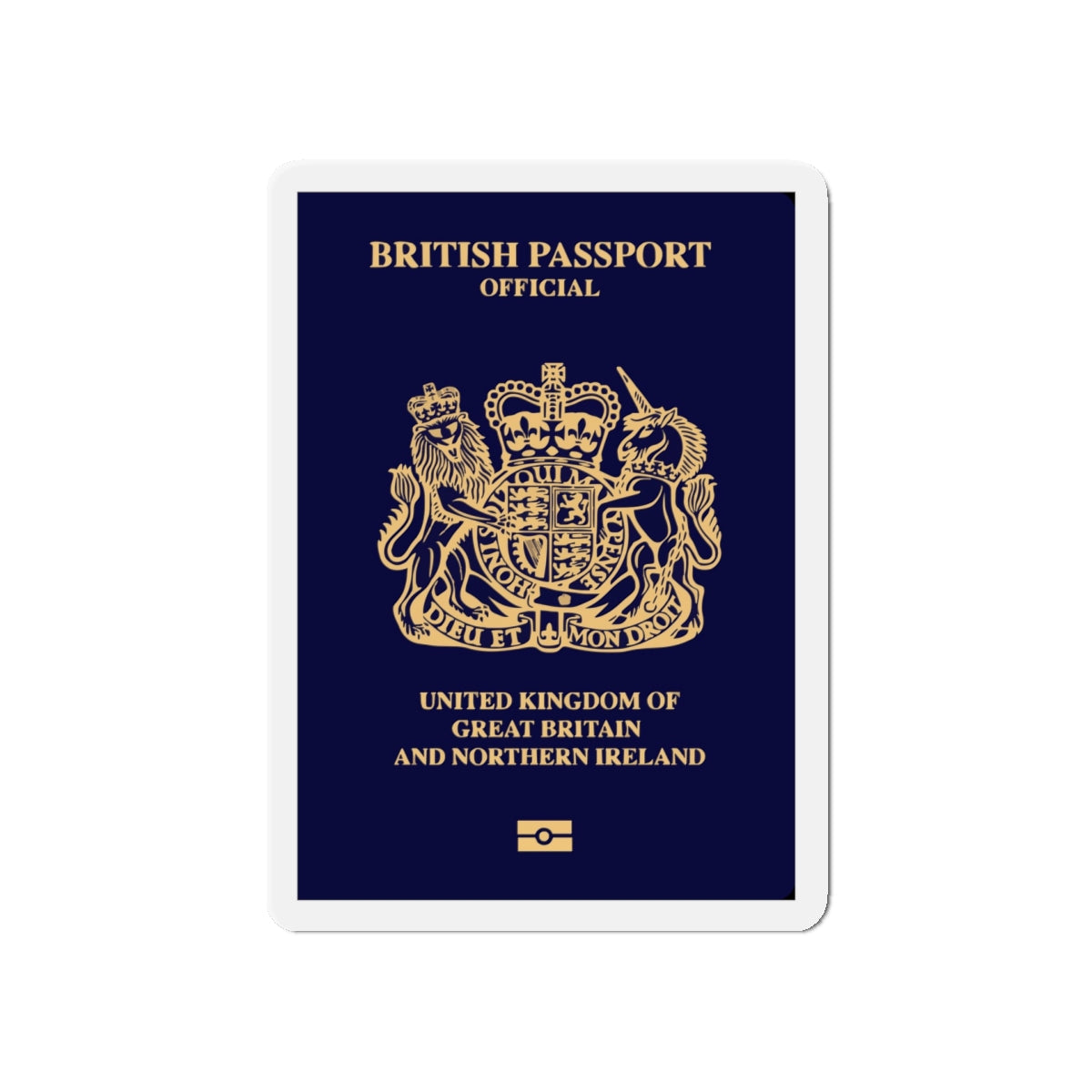 British Passport 2020 (Official) - Die-Cut Magnet-5" x 5"-The Sticker Space
