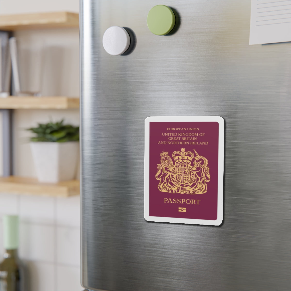 British Passport - Die-Cut Magnet-The Sticker Space