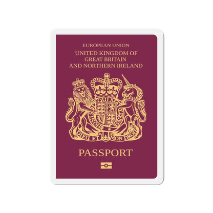 British Passport - Die-Cut Magnet-3" x 3"-The Sticker Space