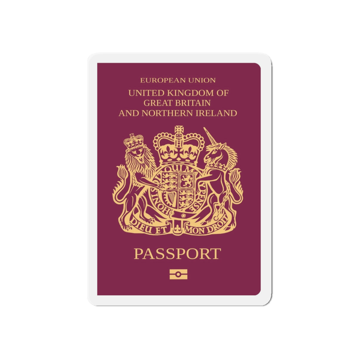 British Passport - Die-Cut Magnet-5" x 5"-The Sticker Space