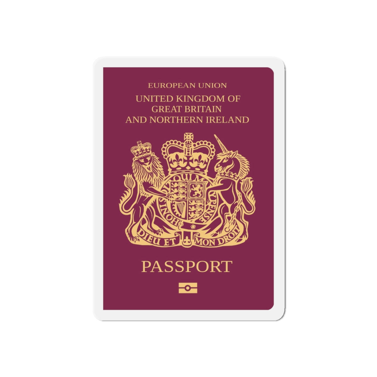 British Passport - Die-Cut Magnet-6 × 6"-The Sticker Space