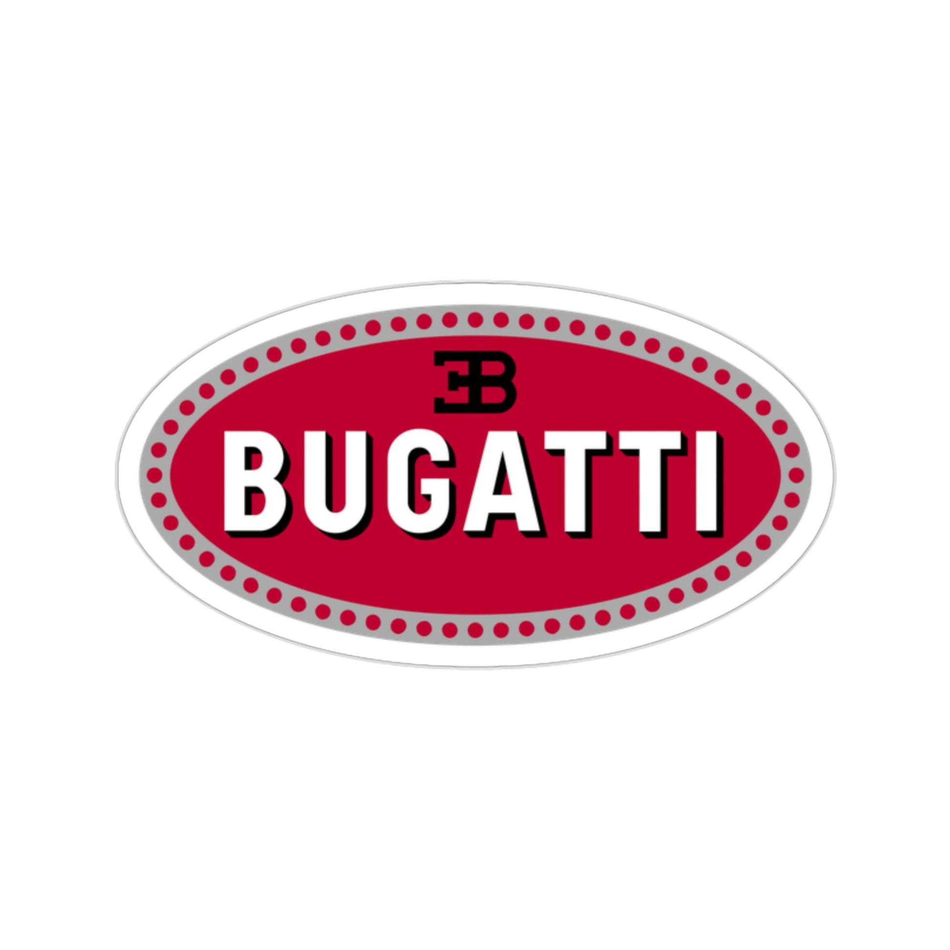 Bugatti Car Logo STICKER Vinyl Die-Cut Decal-2 Inch-The Sticker Space